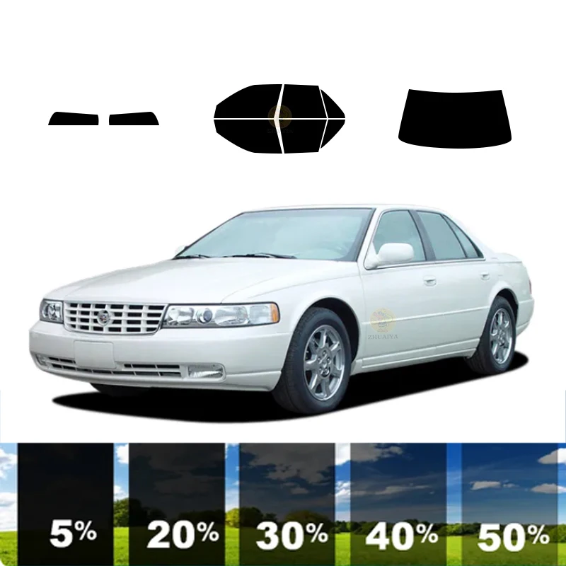 

precut Removable Window Tint Film For Car 100% UVR 5%-70%VLT Heat Insulation Carbon ﻿For CADILLAC SEVILLE 4 DR SEDAN 1998-2004