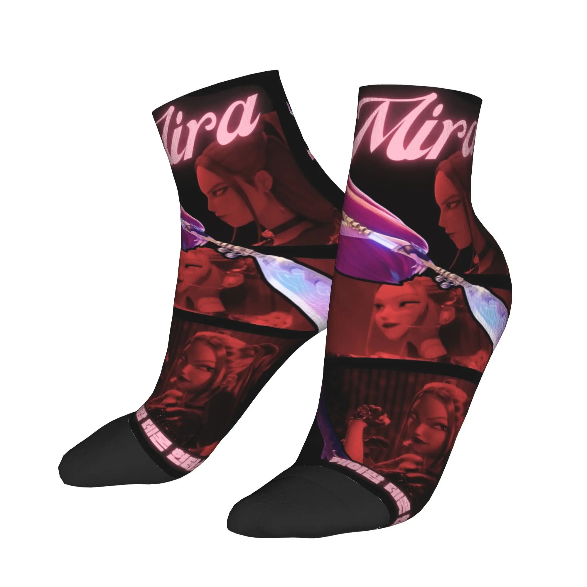 

MIRA KPOP DEMON HUNTERS Socks Gothic Ankle Socks Autumn Anti-Slip Women Men Soft Graphic Outdoor Casual Sock