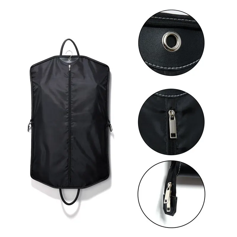 

High end luxury suit handbag, business travel suit tote bag, clothing storage folding zipper dust bag