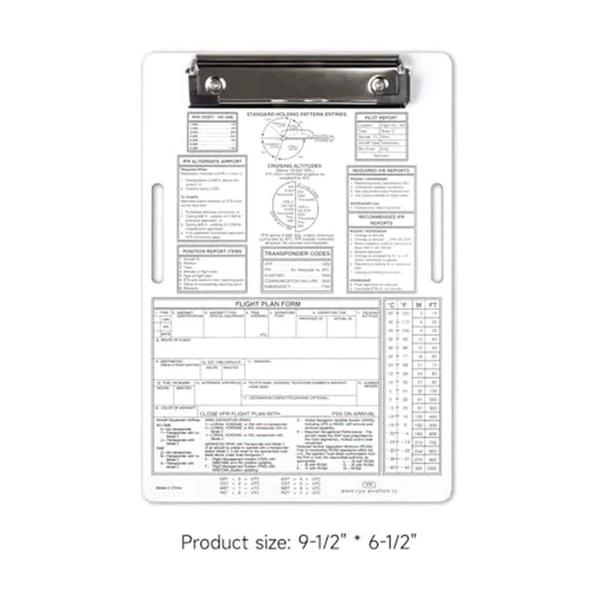 IFR Pilot Clipboard,Upgraded Aluminum Knee Pad Aviation Metal Clip,Utility Pen Holder and Comfortable NylonSticker Strap