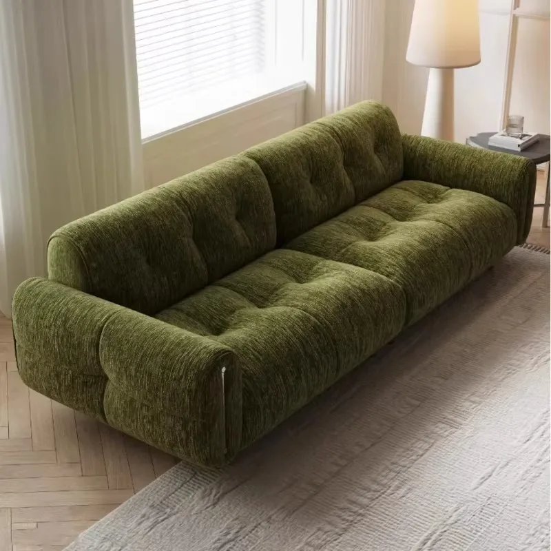 Nordic Velvet Living Room Sofas Green Designer Lazy Lounge Living Room Sofa Modern Reading French Couch Wohnzimmer Furniture