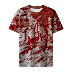 Fashion Bloody T Shirt For Men Women Halloween Horror I'm OK Graphic T-Shirt Tops Street 3d Printed Cosplay Costume Tee Shirts