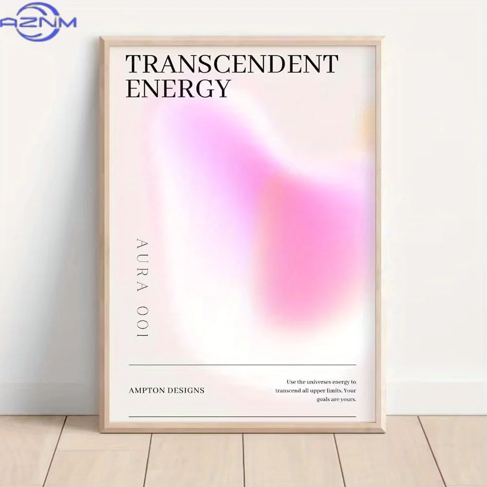 [3pcs Canvas Poster] 1pc/3pcs Colorful Trendy Canvas Poster | Unframed Spiritual Grainy Gradient Wall Art for Living Room Home D