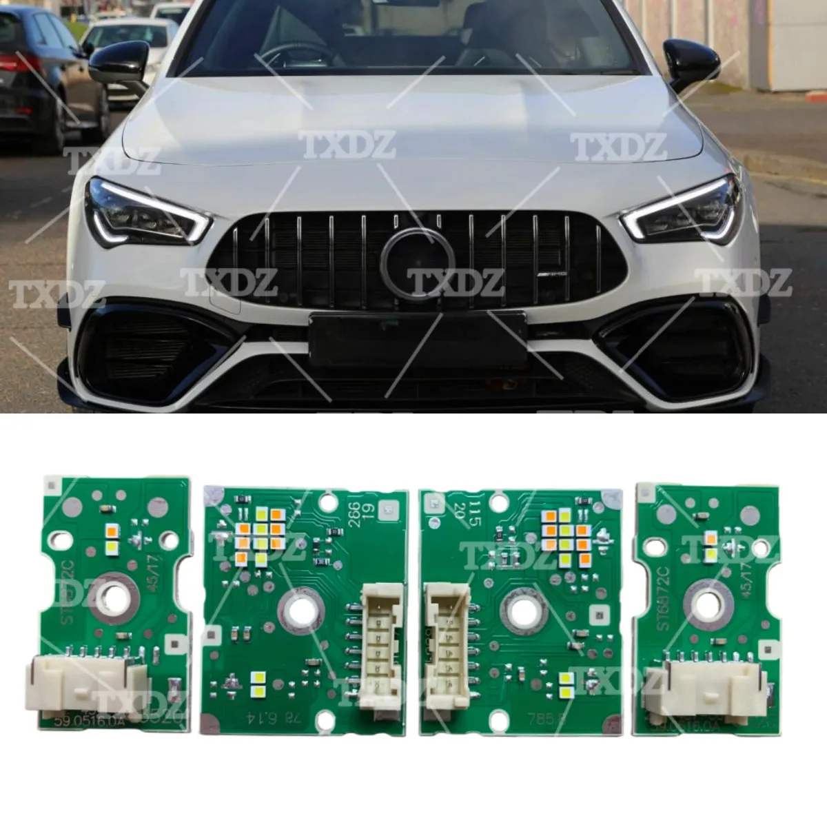 Full Set DRL LED Boards For Mercedes CLA 2020-2022 LED Headlight Daytime Running Light Module