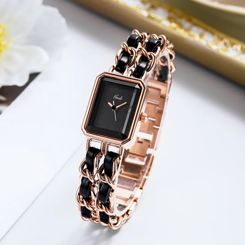 Hot-selling Fashion Light Luxury Women's Watch Creative Quartz Watch Women's Small Fragrant Wind Bracelet Watch