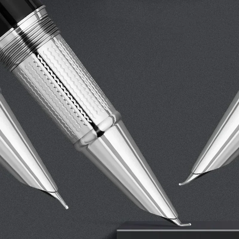 

Wingsung Big Fish Thunder Fountain Pens Rotating Ink Black Blue Writing Stationrey Hand Polishing Nib Artistic Pen Tip