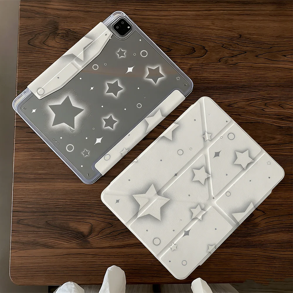 

Романтический чехол с снежинками, волнами, точками и звездами для iPad Pro Air M5 M4 M3 M2 13''2 1 11th A16 12.9" 10 9 8 7 6 5 Th Mini 7 6 8.3"