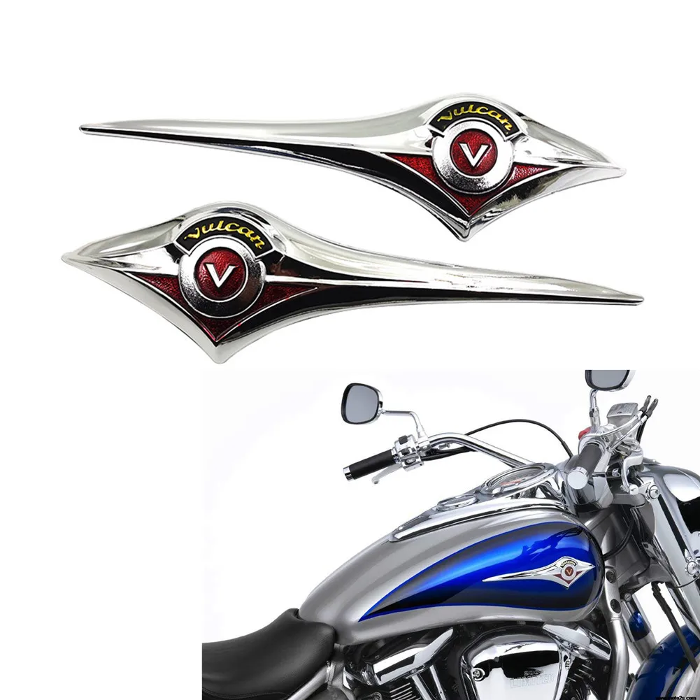 Fuel Gas Tank Emblem Badge 3D Decal Side Logo Sticker for Kawasaki VN Vulcan S 650 400 500 700 750 800 900 1500 1600 1700 2000