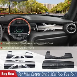 The Black Flag Car Dashboard Trim Panel Cover Sticker Case Interior For Mini Cooper S One F55 F56 F57 Car-Styling Accessories
