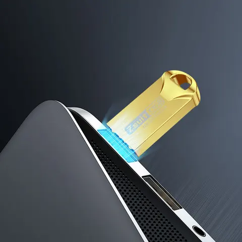 Zsuit Водонепроницаемая USB-флешка 64/128 ГБ, USB 3.0, металлический корпус — детальный вид товара