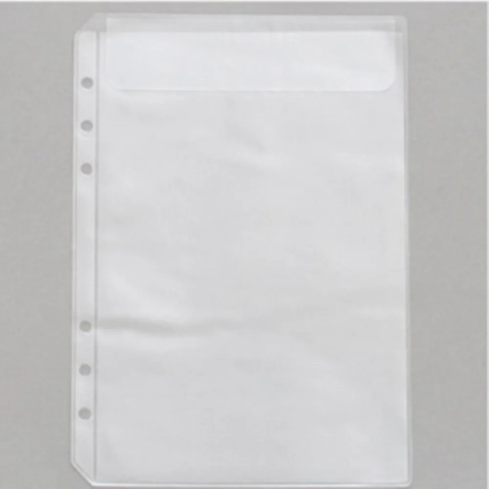Scrapbook Diary Ticket Storage Photo Album Refills Binder Folders PVC Notebook Pouch Bags Document Filing Bags Binder Pockets