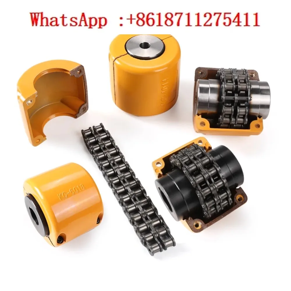 KC chain coupling 45 steel GL roller gear motor coupling easy to disassemble and assemble shaft sleeve