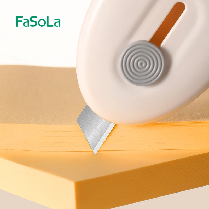 FaSoLa Magnetic Creative Cute Art Knife  Mini Portable Utility Knife Paper Knife Blade Office Stationery Cutting Supplies