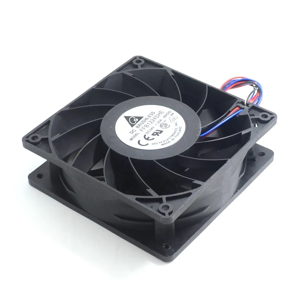 12038 FFB1224SHE 12cm 120mm 24V 1.20A big air volume converter cooling fan 120*120*38mm