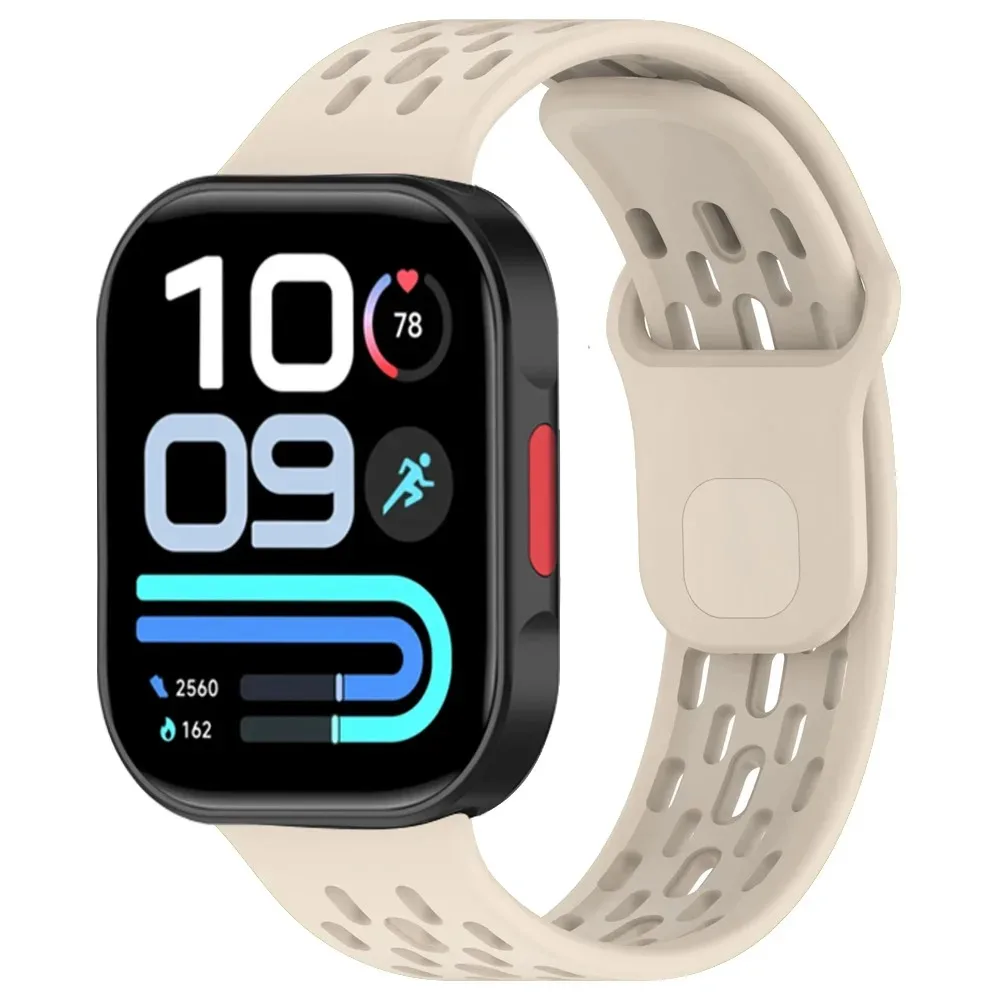 Sport-Silikonarmband für Redmi Watch 6 Active-6 Lite/6 5 4 Atmungsaktiver Stil Verstellbares Armband für Xiaomi Mi Band 10-9-8 Pro – Detail 10