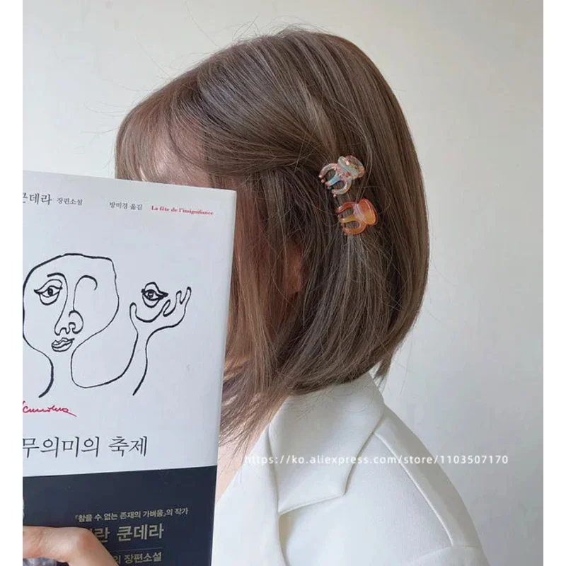 South Korean FRANCE mini size with low hair volume, French style bangs and princess hair accessories