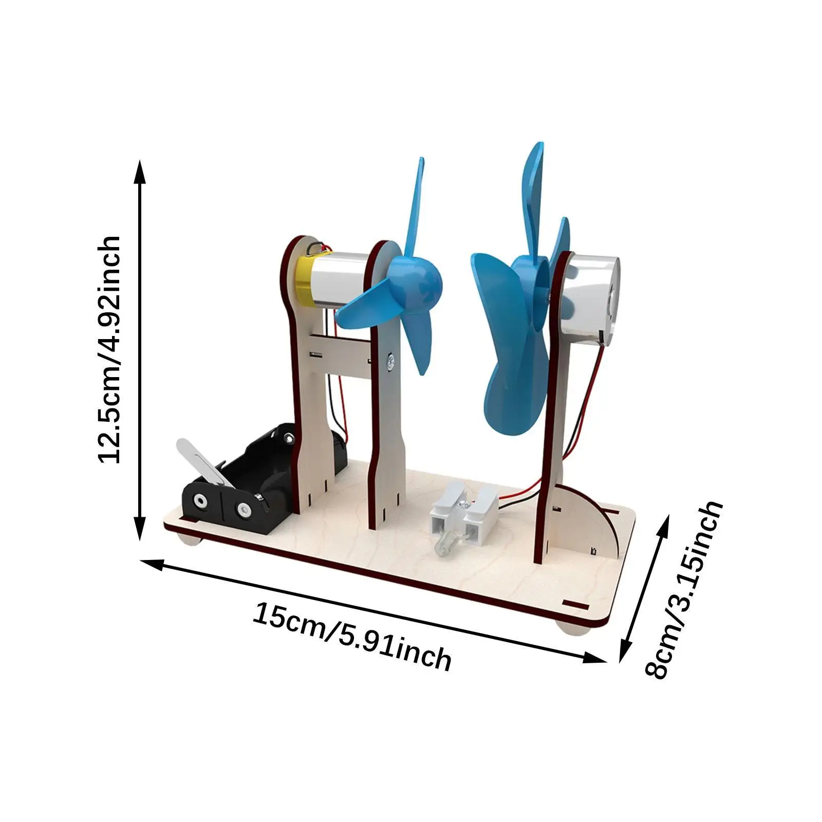 Generador de energía eléctrica, modelo de experimentos científicos, Kits DIY, modelos de vástago de madera, juguetes de construcción para adolescentes, niñas y niños, regalos