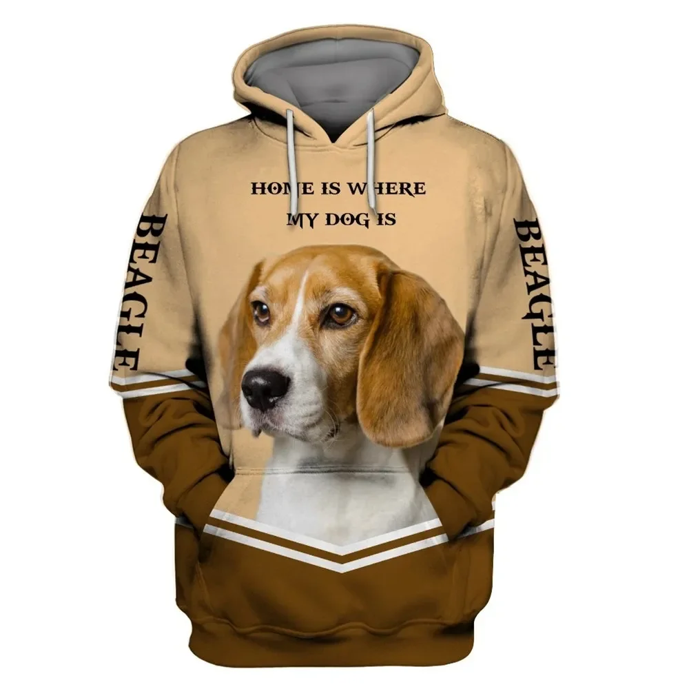 

y2k Men Hoodies New Animal Dog Pattern Beagle Hoodies 3D Printed Pullover/Sweatshirts Women For Men Essential Cosplay Costumes