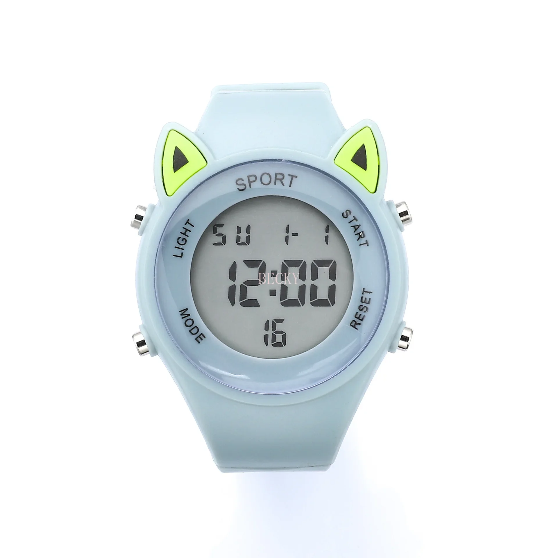 Children Electronic Cute Women Sport Luminous Watch College Style Electronic Watch Ins Cat Ears Shaped girl Digital Wristwatches