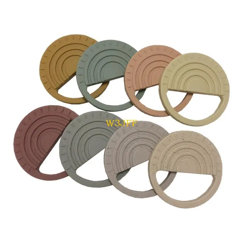 Đồ chơi teether silicone w3jf cho trẻ đeo tay nhai đồ chơi bpa miễn phí que mol trẻ sơ sinh mọc răng đồ chơi núm vú giả