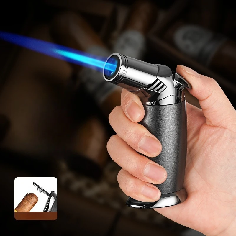 High Temperature Welding Gun Windproof Jet Flame Butane Gas Torch Lighter Safety Lock Fire Switch Cigar Diamond Cigar Lighters