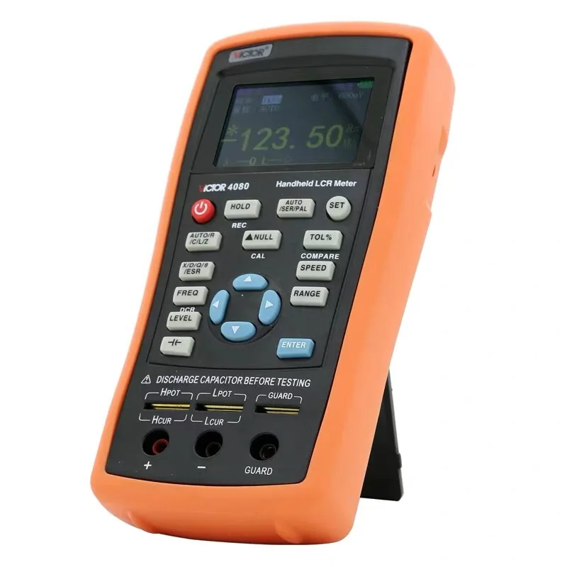 VC4080 handheld LCR digital bridge tester high-precision resistance capacitance inductance meter VC4082