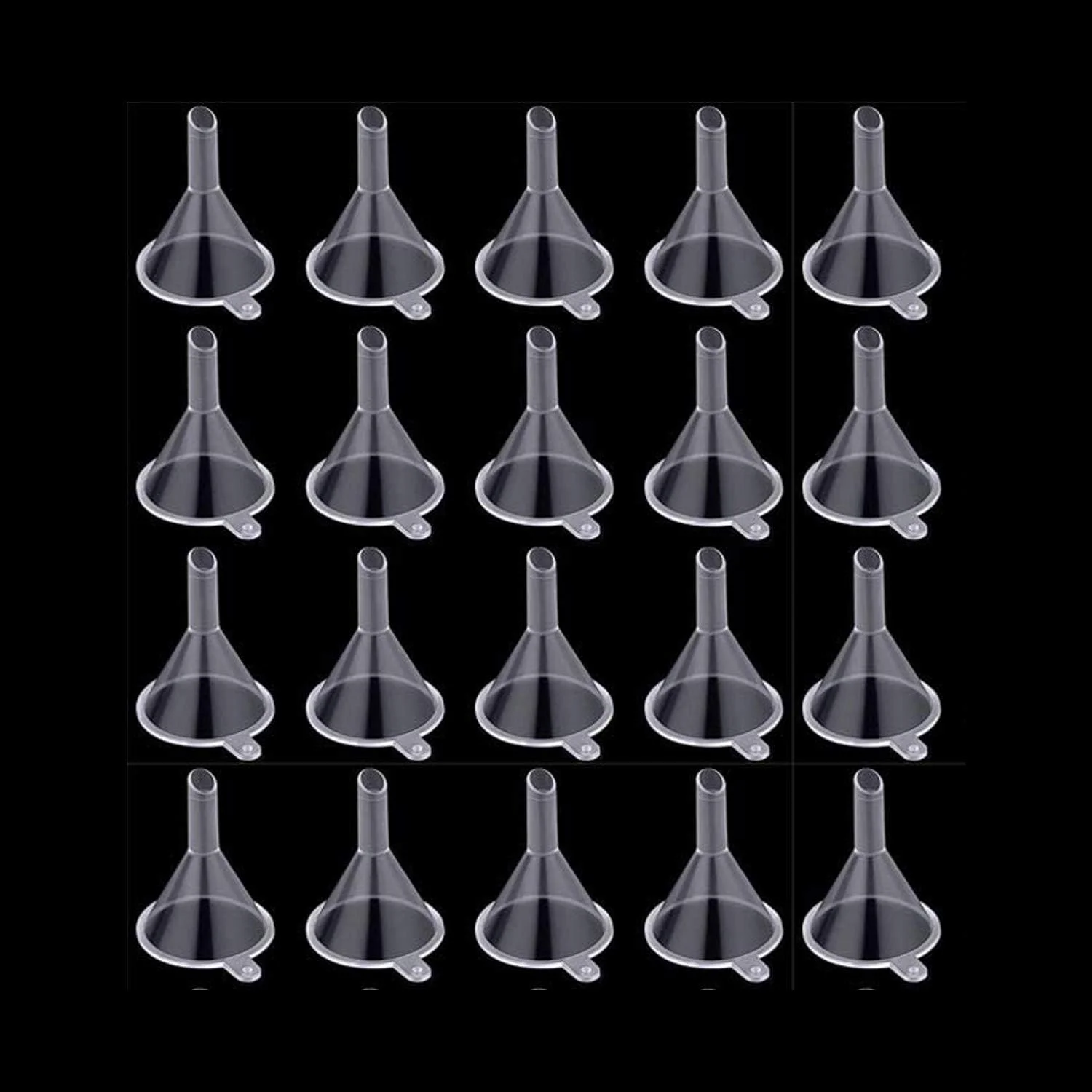 10pcs Mini Plastic Funnels Multi-Purpose Small Filling Funnels for Bottling Cosmetics Dispensing And Laboratory Use