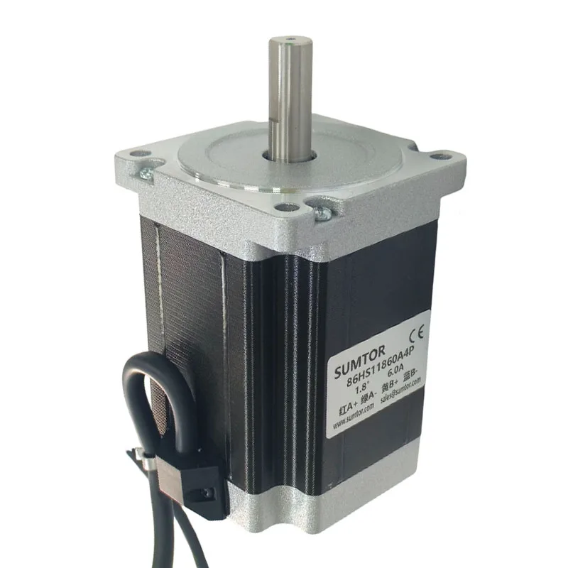 Motore passo-passo Nema 34 a 4 conduttori con coppia elevata del motore CC 6A della fabbrica cinese per l'automazione