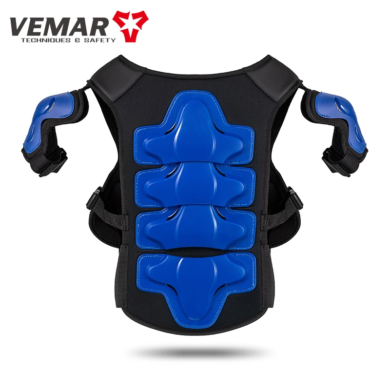 VEMAR Crianças Colete de Motocicleta Armadura Dirt Bike Peito Protetor de Costas Motocross Crianças Equipamento de Proteção de Segurança Armadura