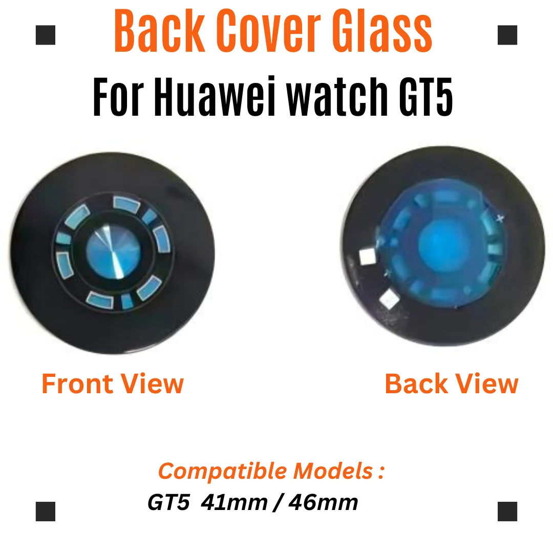 For Huawei Watch GT5 GT6 41mm 46mm Back Cover Glass Rear Heart Rate Sensor Lens Battery Cover Glass Replacement Repair Parts