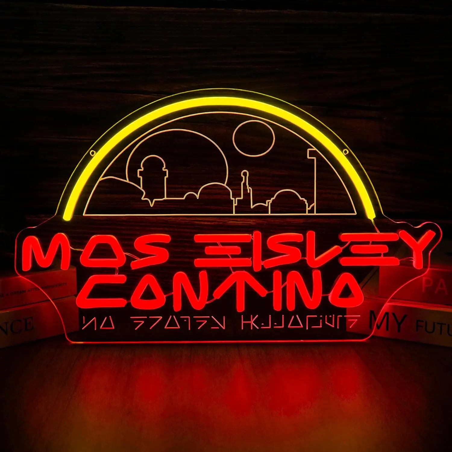 

Space Bar Neon Sign USB Powered LED Dimmable Neon Light Sign for Man Cave Bar Game Restaurant Decor Gift for Sci-Fi Movie Fans