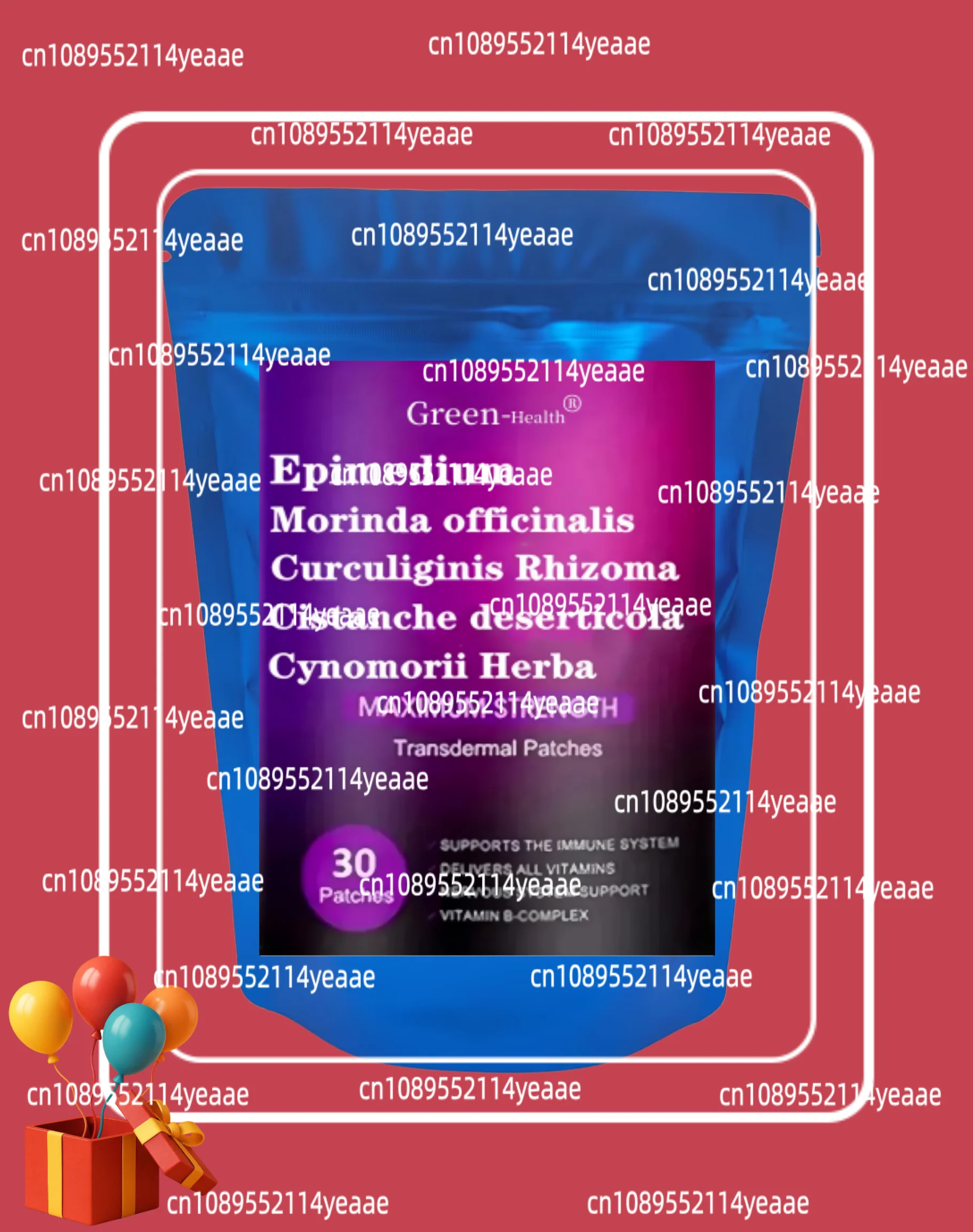 30 Patches Epimedium, Morinda Officinalis, Cistanche Deserticola, Cynomorii Herba Energy For Fitness Enthusiasts Increase Streng