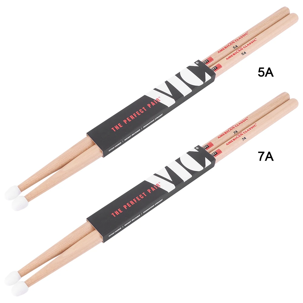 2Pcs Professional Drumsticks 5A/7A Musical Instrument Drumsticks Anti-Slip Beginner Drum Stick for Electronic Drum