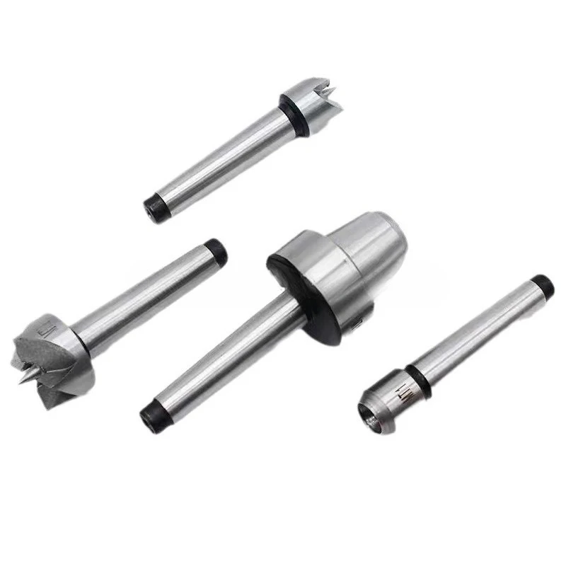 4Pcs/Set MT1   Drive Spur Driver Dead C Enter with Wooden Case for Metalworking Wood Lathe Turning Tools