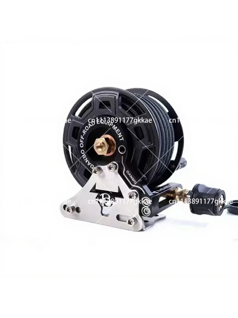 All-Terrain Auto Retract Air Pump Hose Reel 7M Pipe for Off-Road Inflation Tube Storage