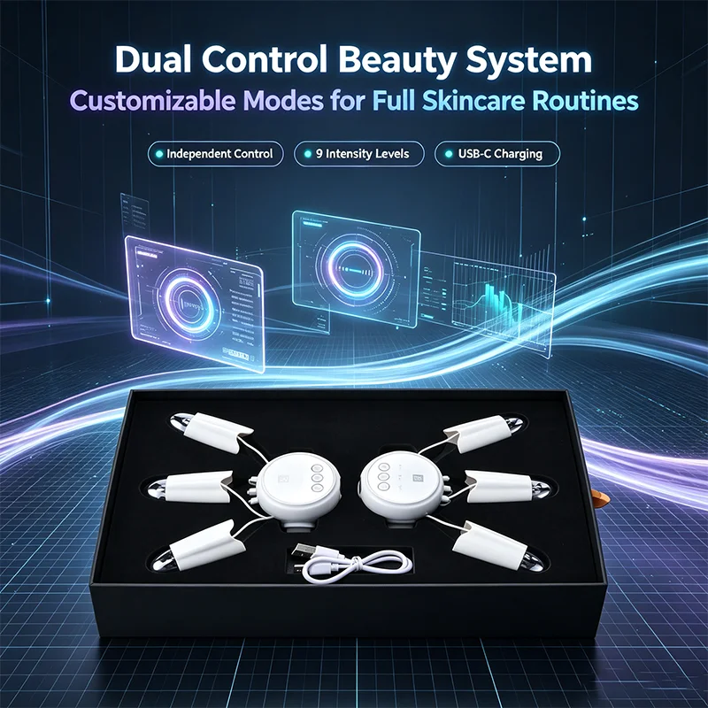3 Modes 9 Gear Microcurrent Finger Sleeve Face Massager Reduce Fine Lines Nasolabial Folds Anti Wrinkle Beauty Instrument