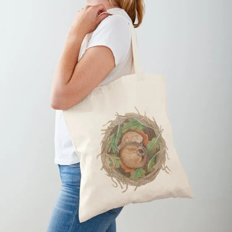 

Sleepy Dormouse Tote Bag tote bag screen the tote bag shopper women canvas handbag
