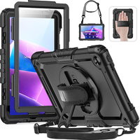 For Lenovo Tab M11 M10 3rd Gen TB328FU M9 M8 M10 Plus TB-X606F HD TB-X306F 10.1 Kickstand Cover Shoulder Strap Shockproof Case