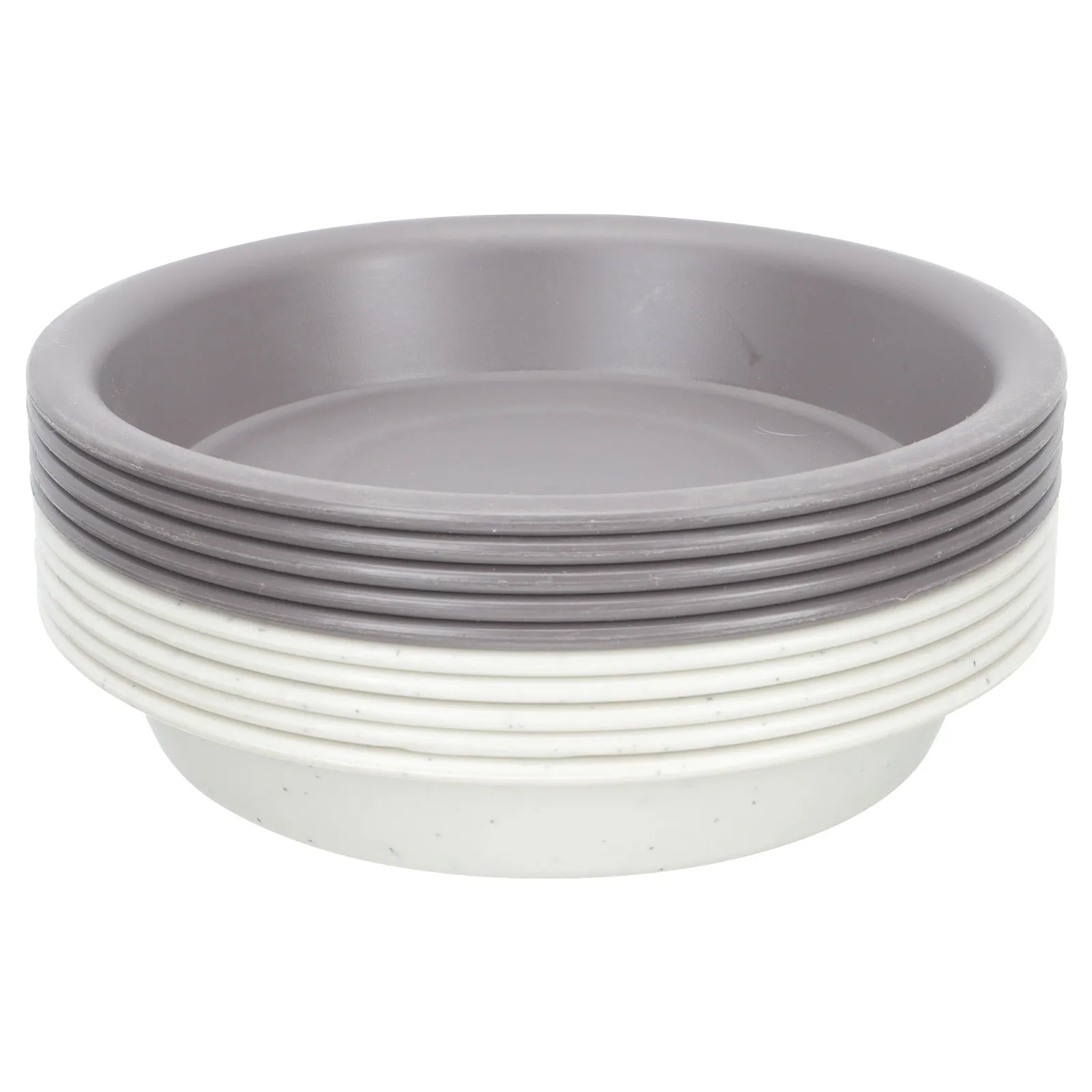 Plastic Flowerpot Trays 10 Pack Flat Bottom Water Catcher Saucers for Indoor Outdoor Bonsai Succulents