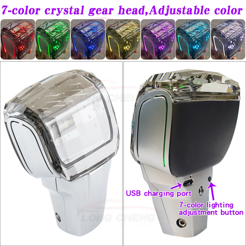 

Crystal Gear Shift Knob LED Light For Toyota rav4 camry avensis corolla Highlander Land Cruiser Gearbox Handle car Accessories