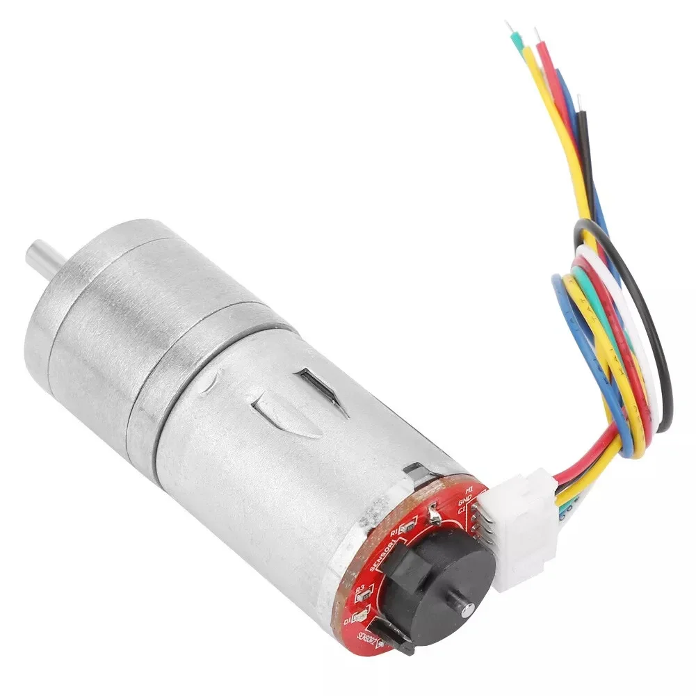 GA25-370 DC12V Encoder Gear Motor Speed Reduction Motor For Robot Car Engine Toy Multi-tool Tool Accessories Professional Tools