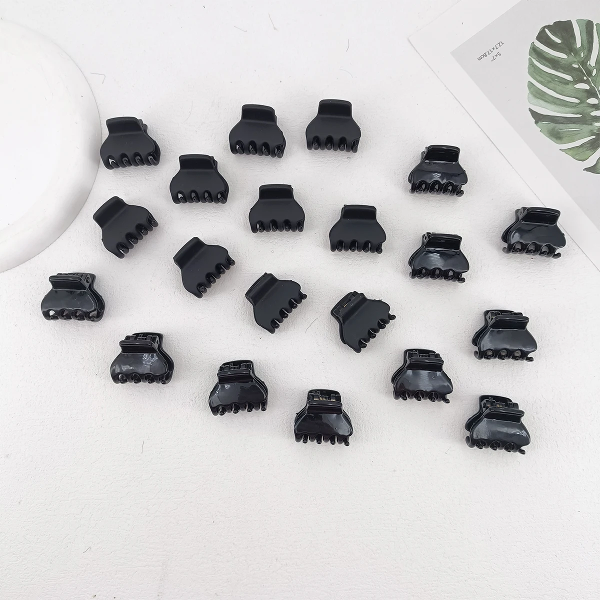 10PCS/Set Black Small Hair Claw For Women Girls Sweet Hair Ornament Claw Clip Mini Hair Clip Hairpin Fashion Hair Accessories