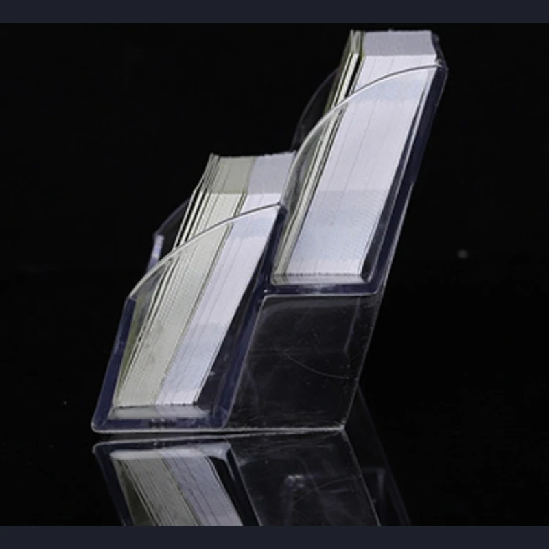 Visitenkartenetui Desktop Büro Visitenkartenhalter Display Ständer Kunststoff Transparent Regal Box Lagerung Neu