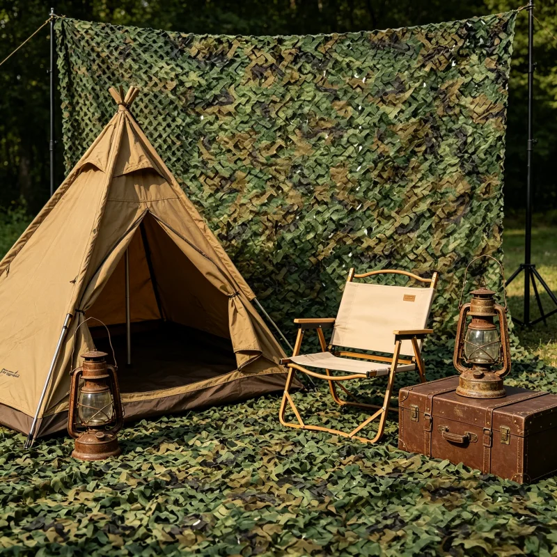 มุ้งพรางลายป่าแบบม้วน - ตาข่าย - Hunting And Camping In Jungle บทวิจารณ์และราคา