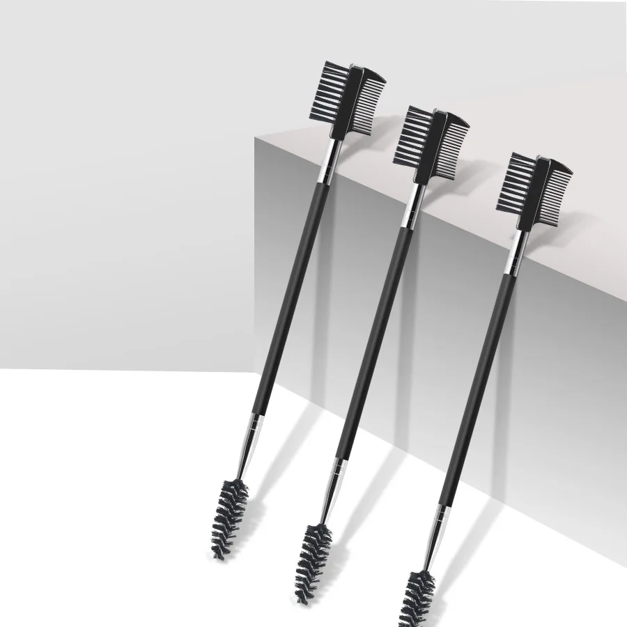 Double-ended dual-purpose brow brush eyebrow eyebrow trimming brush grafting eyelash brush beauty tools make up brushes