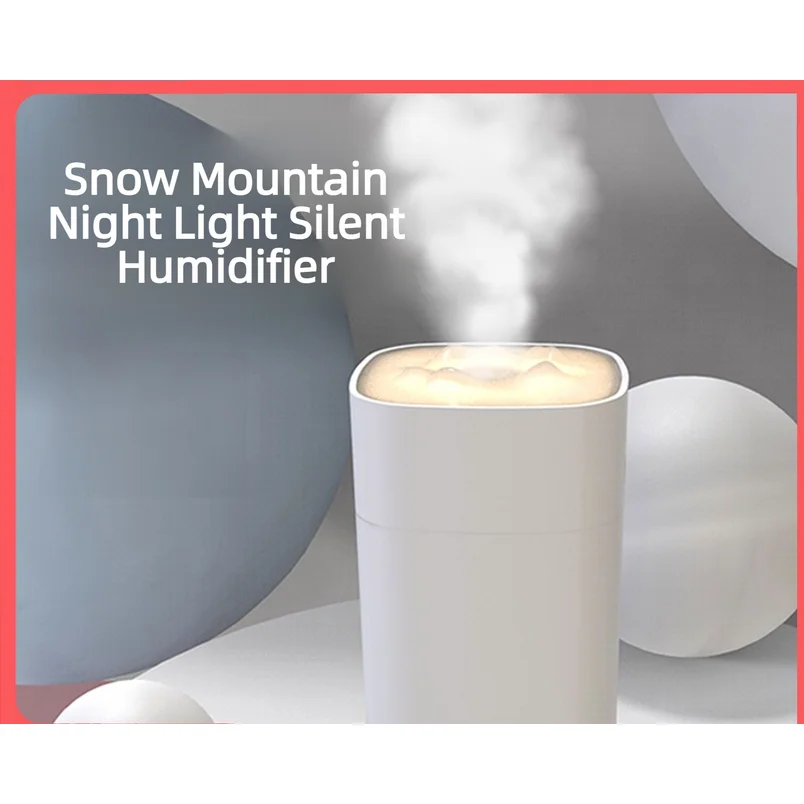 New Small Portable Snow Mountain Shape Usb Humidifier Mini Mist Sprayer Air Moisturizer For Car Office Home Indoor