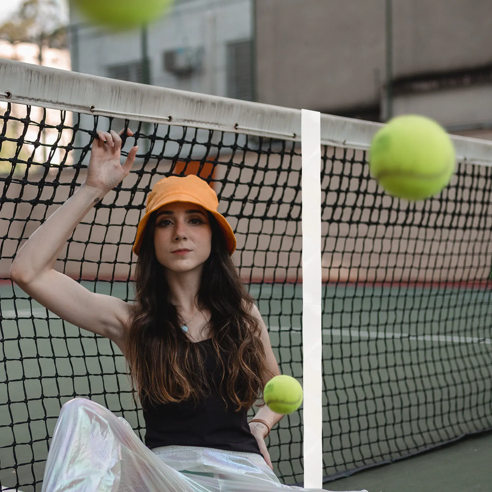 

Tennis Net Center Strap Heavy Duty Nylon Material Adjustable Boundary Design with Center Divider for Stable Net Installation
