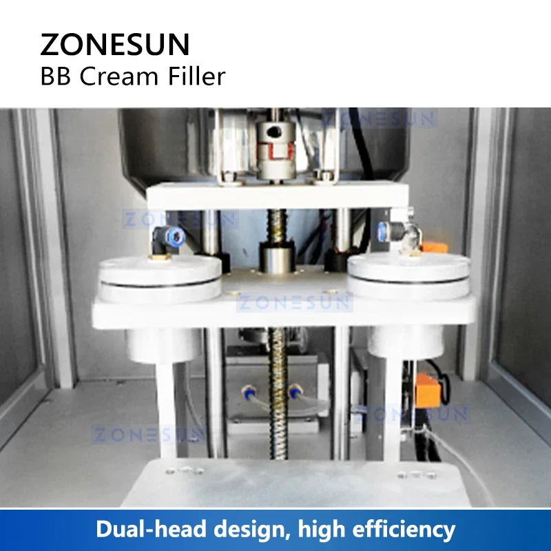 ZONESUN BB Cream Air Cushion Filling Machine Beauty Balm Filler CC Cream Lotion Cosmetics Product Packaging Equipment ZS-GTBB2