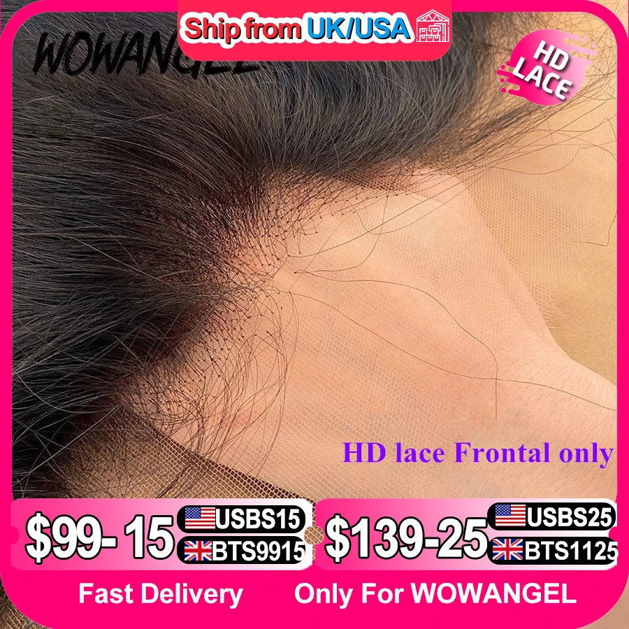 

Wow Angel 13x6 HD кружево фронтальная невидимая HD прозрачная кружевная расплавленная кожа прямая 13x4 HD кружевная только человеческие волосы Remy предварительно выщипанные