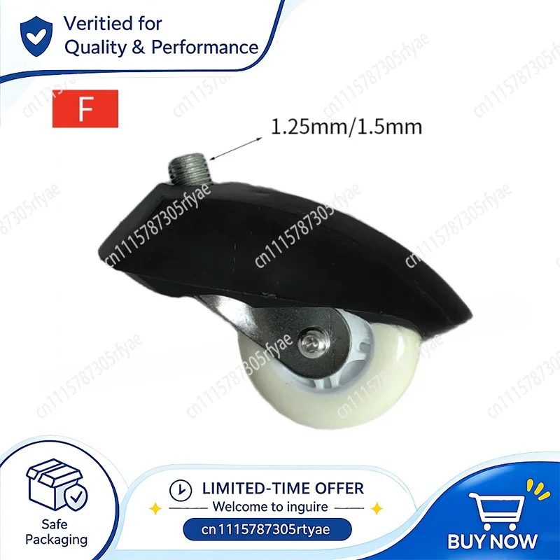 55mm PU Swivel Caster Wheel 360° Steering Wheel Assembly for Drift Trike Go Kart Electric Tricycle Balance Scooter